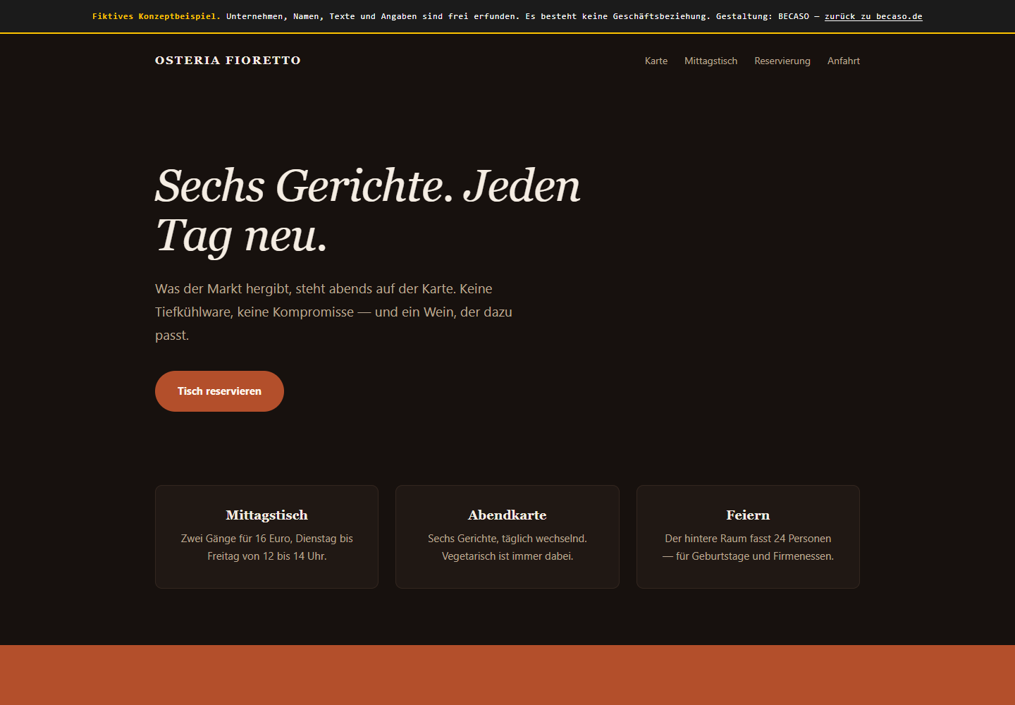 Konzeptstudie eines Restaurants